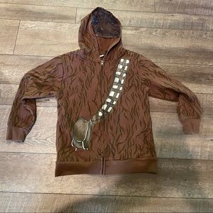 Star Wars Chewbacca zip up hoodie boys Medium